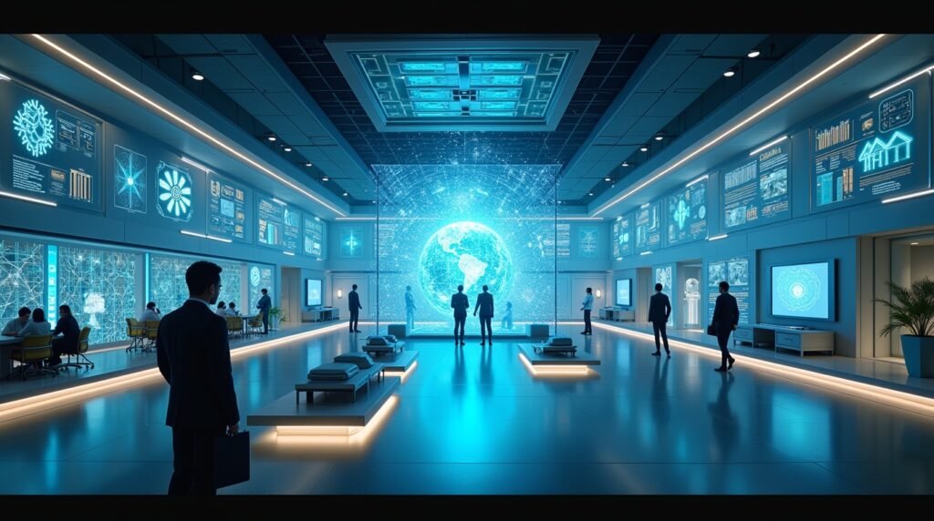 Futuristic digital innovation hub inspired by Garrik Muller’s vision
