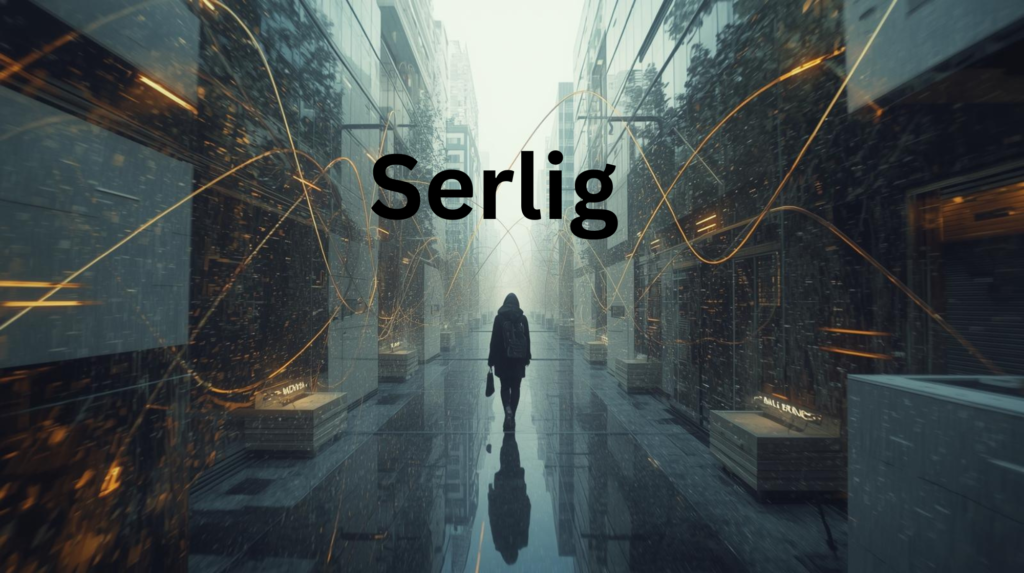 Abstract visual of global cultural expression and digital creativity for Serlig movement.